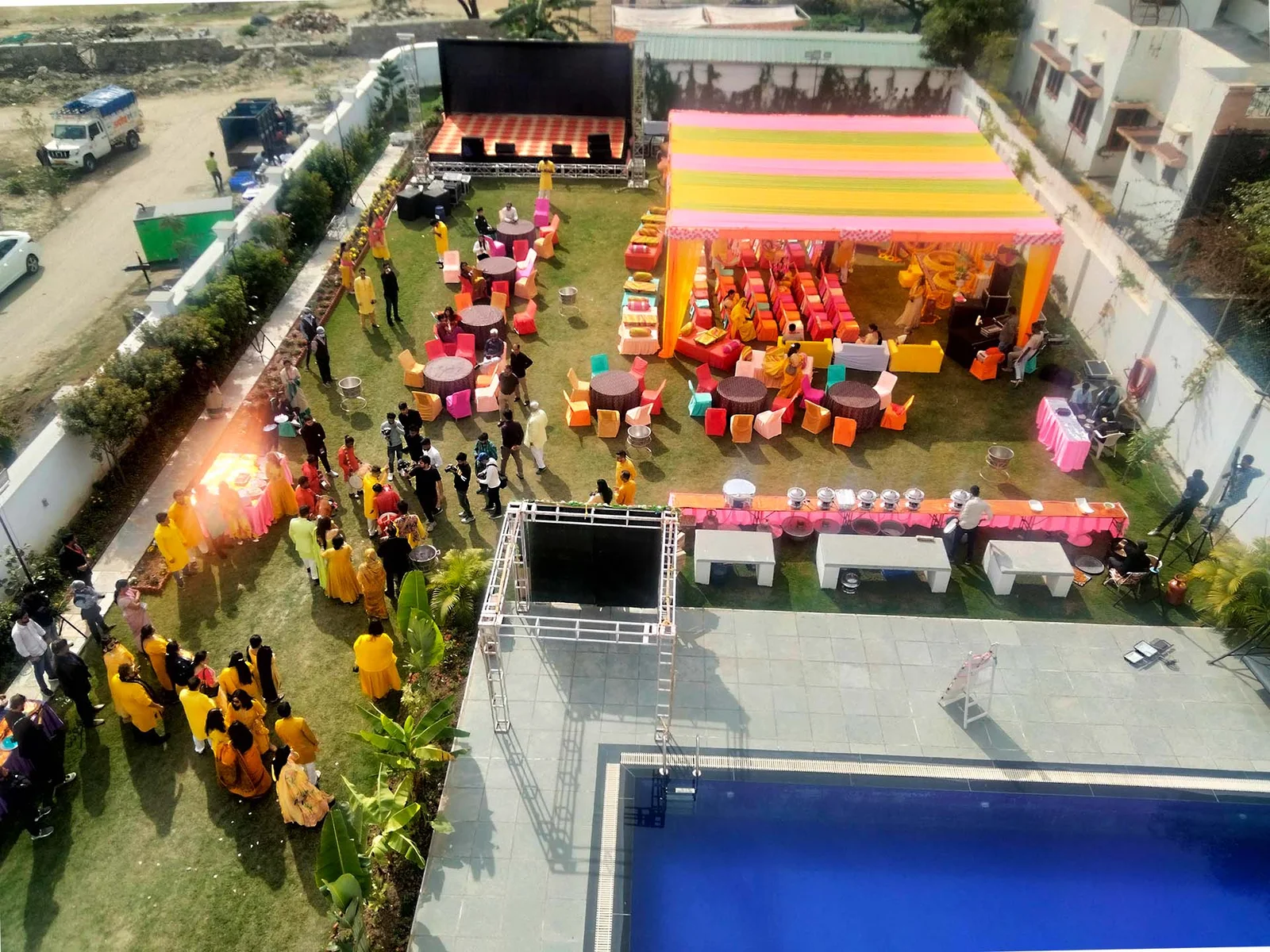 Boheda Manor rooftop event, Udaipur